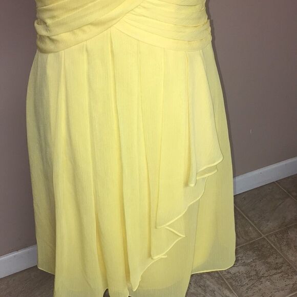 Davids Bridal Strapless Short chiffon dress 8 - Picture 3 of 6